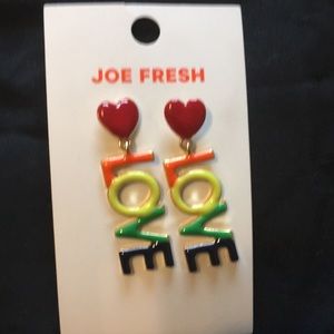 Love pride earrings
